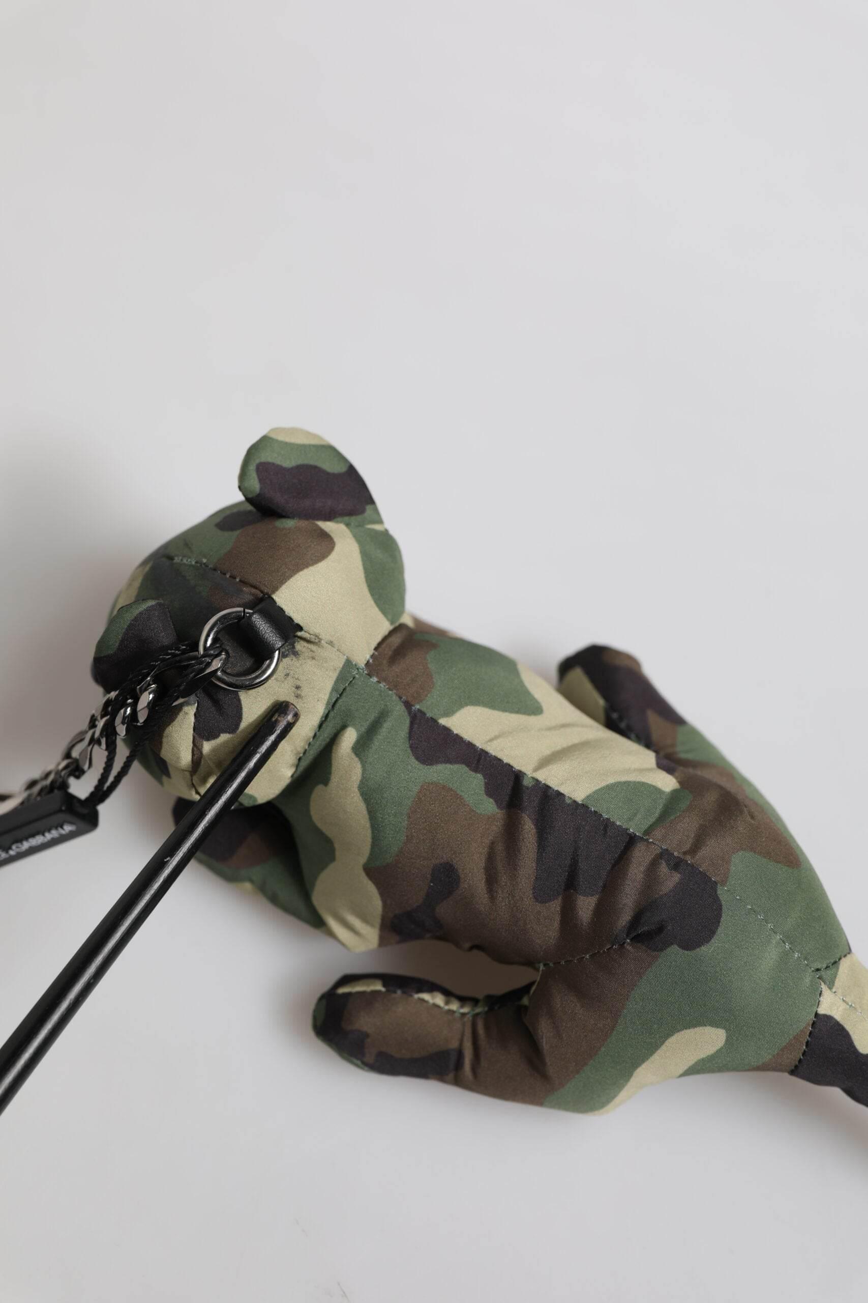 Dolce & Gabbana Multicolor Camouflage Animal Silhouette Keychain Keyring - Hilstor