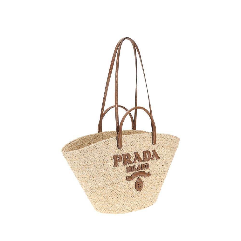 Prada Raffia Tote Bag