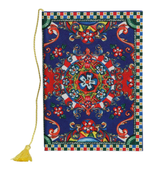 Dolce & Gabbana Multicolor Polyester Carretto Siciliano Print Notebook - Hilstor
