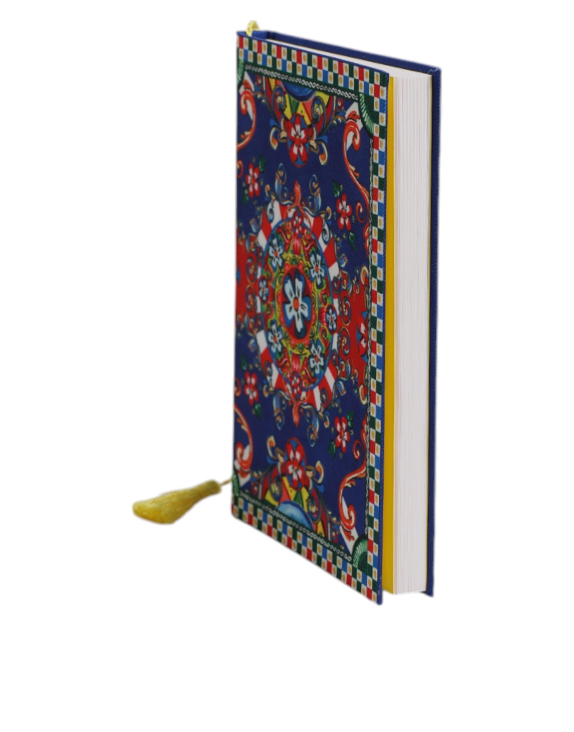 Dolce &amp; Gabbana Multicolor Polyester Carretto Siciliano Print notesbog