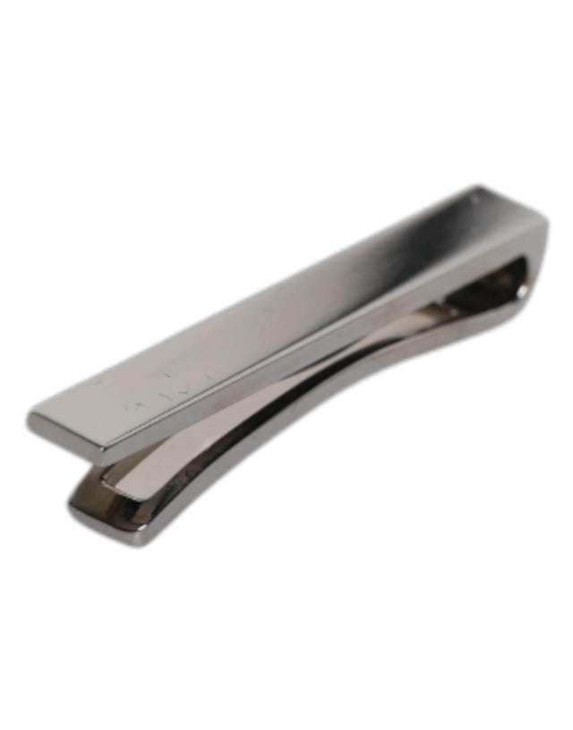 Dolce & Gabbana Black Tone Brass Logo Branded Tie Clip Bar - Hilstor