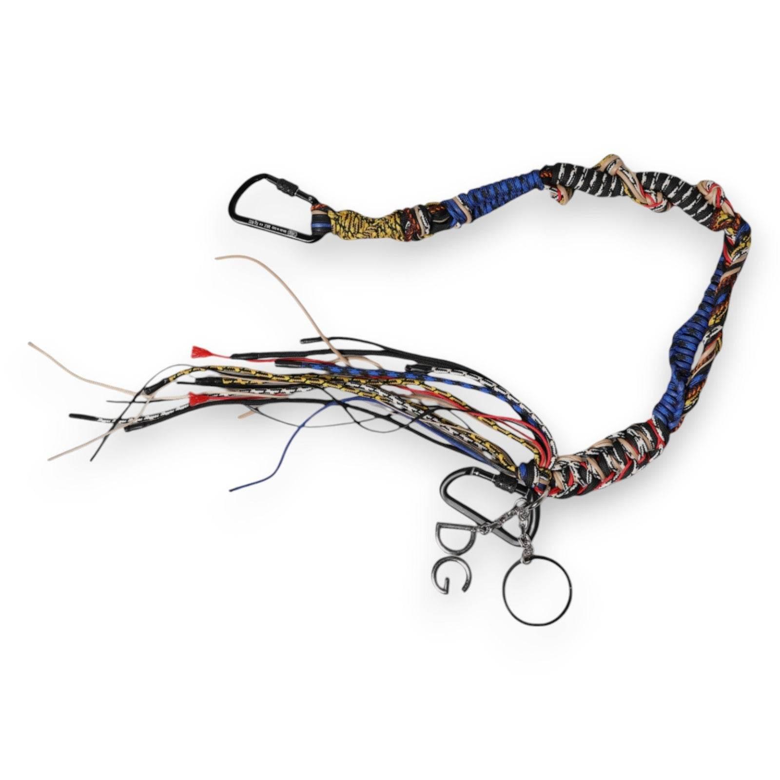 Dolce & Gabbana Multicolor Braided Rope Logo Bag Shoulder Strap - Hilstor