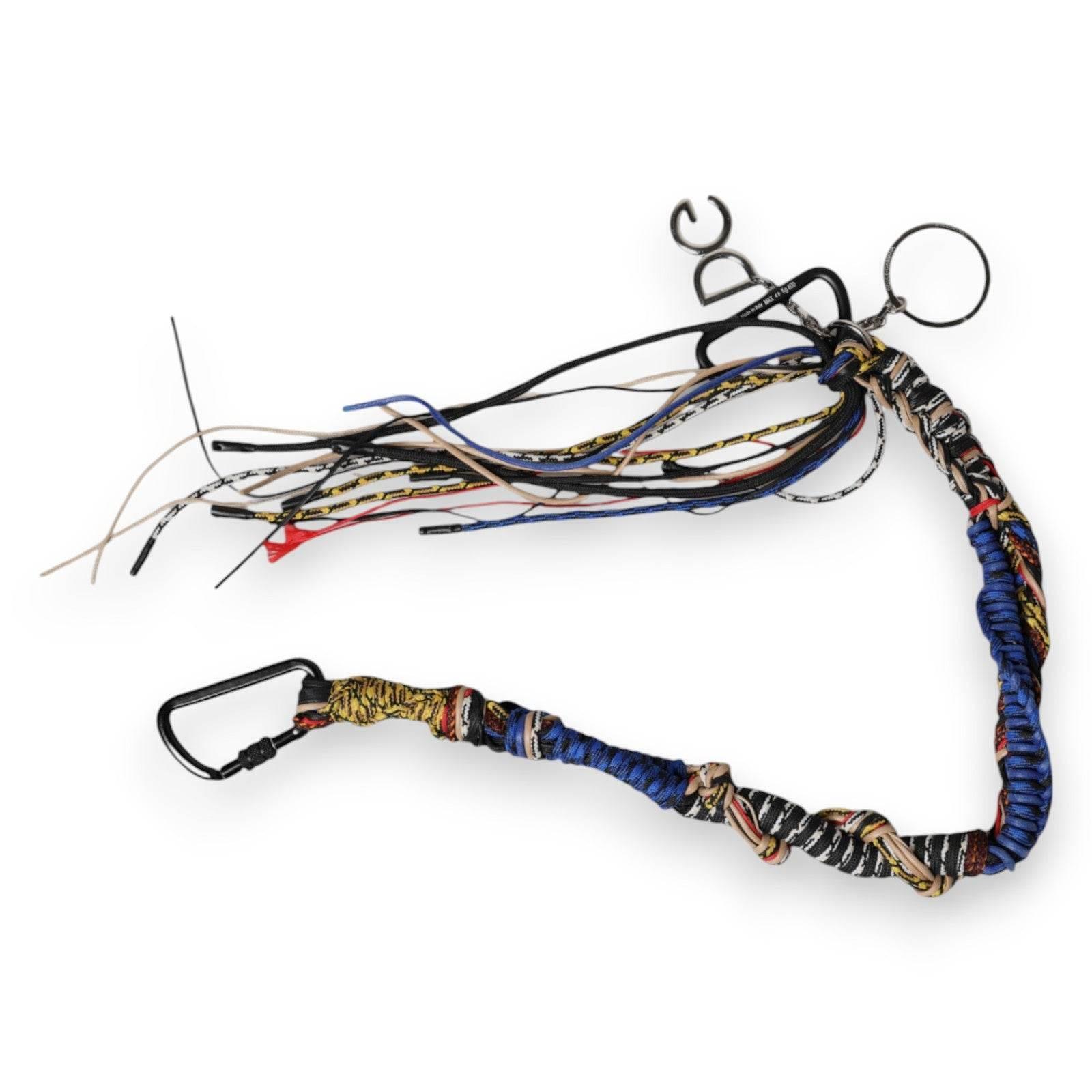 Dolce & Gabbana Multicolor Braided Rope Logo Bag Shoulder Strap - Hilstor