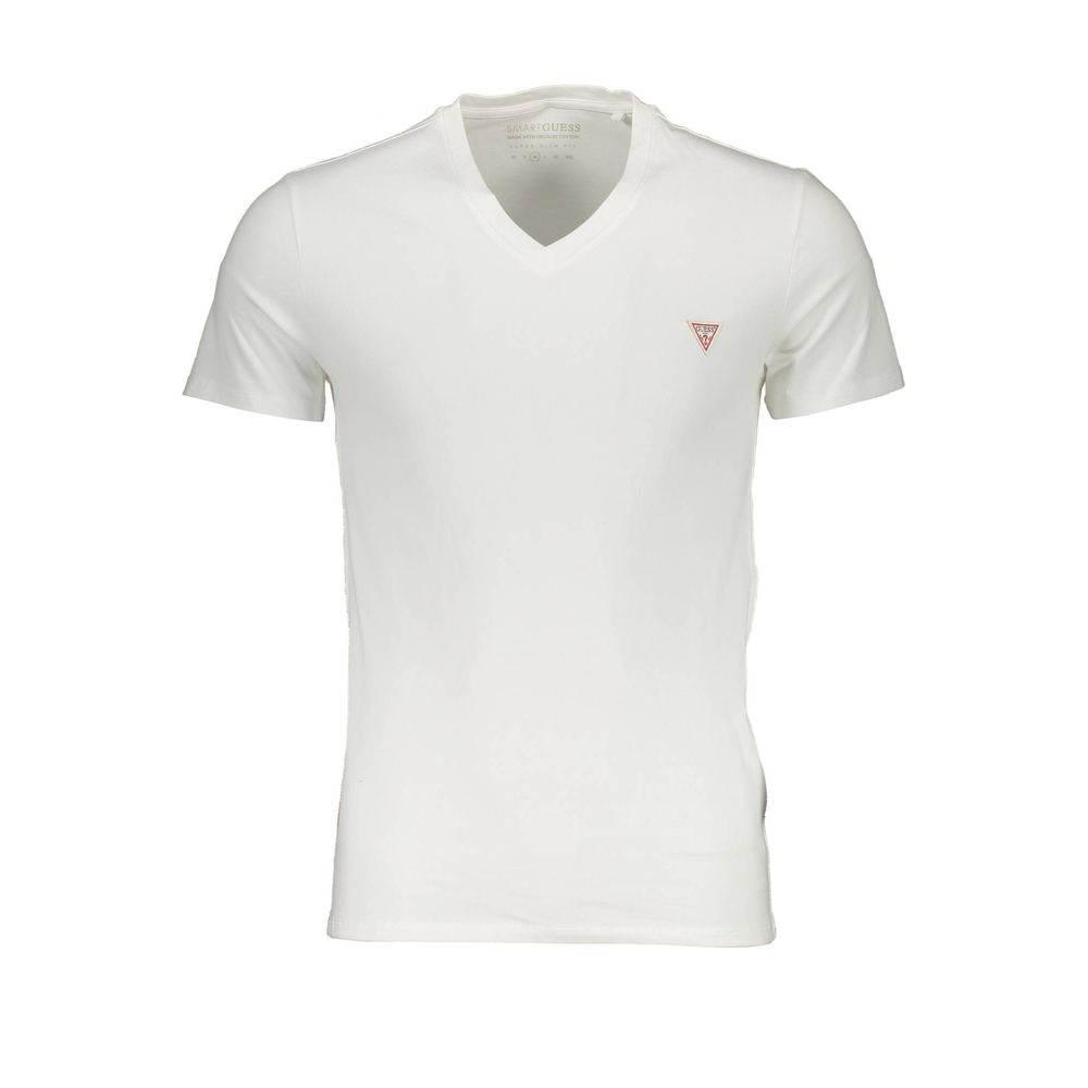 Guess Jeans White Cotton Men T-Shirt - Hilstor