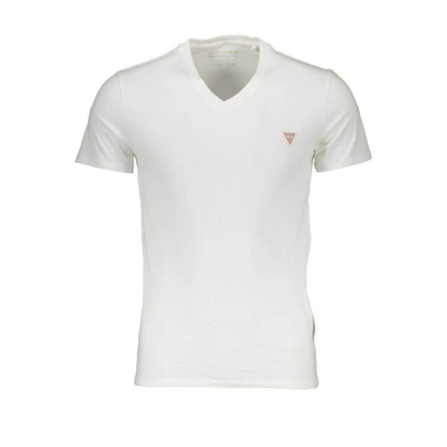 Guess Jeans White Cotton Men T-Shirt - Hilstor