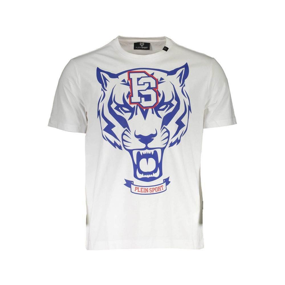Plein Sport White Cotton Men T-Shirt - Hilstor