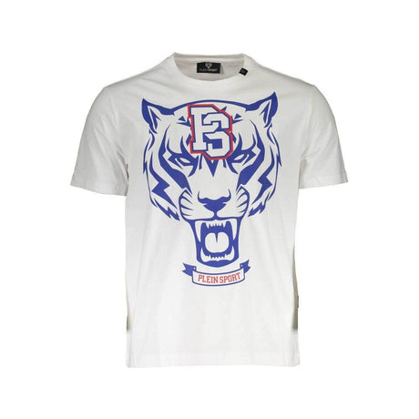 Plein Sport White Cotton Men T-Shirt - Hilstor