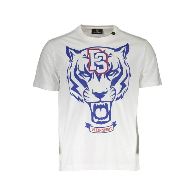 Plein Sport White Cotton Men T-Shirt - Hilstor