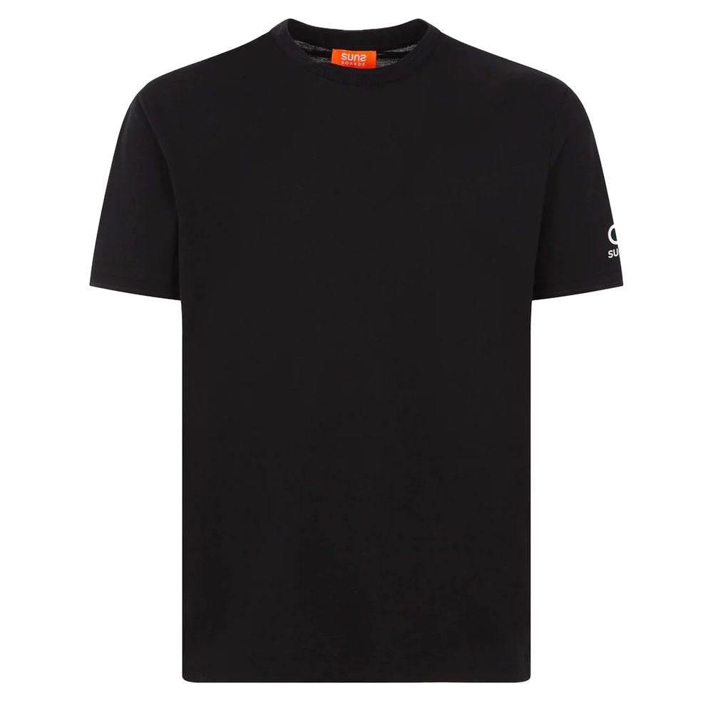Suns Black Cotton T-Shirt - Hilstor