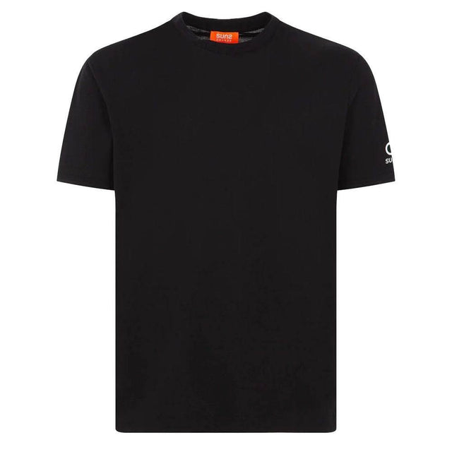 Suns Black Cotton T-Shirt - Hilstor