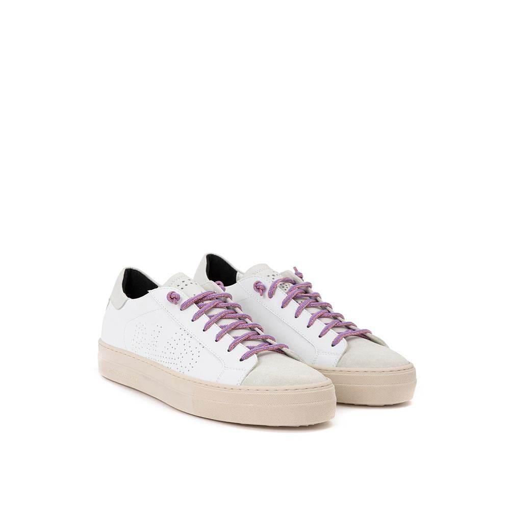 P448 White Leather Sneaker - Hilstor
