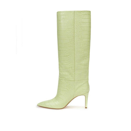 Paris Texas Green Leather Boot - Hilstor
