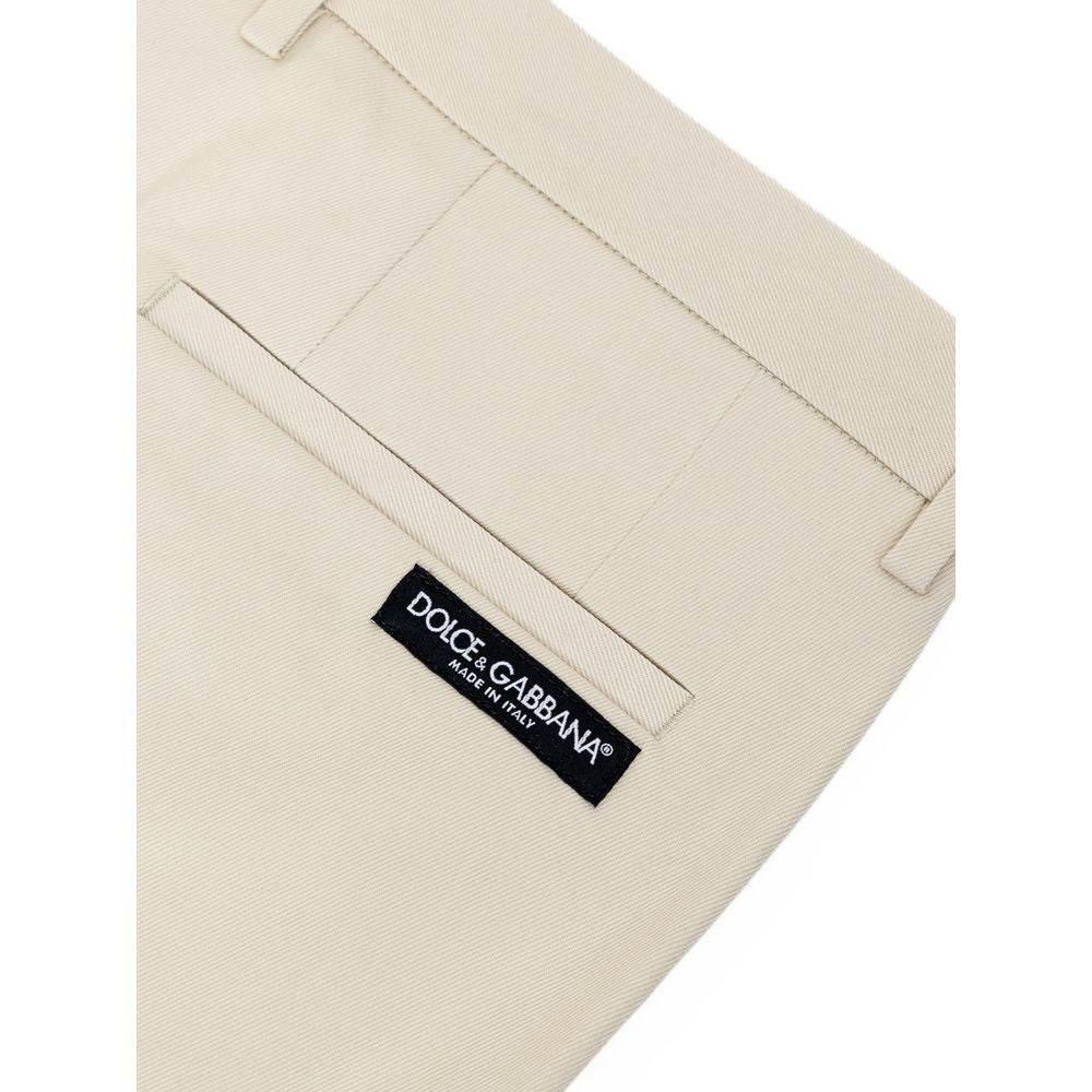 Dolce & Gabbana Beige Cotton Bermuda - Hilstor