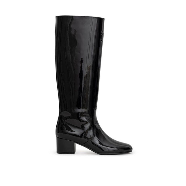 Celine Black Leather Boot - Hilstor