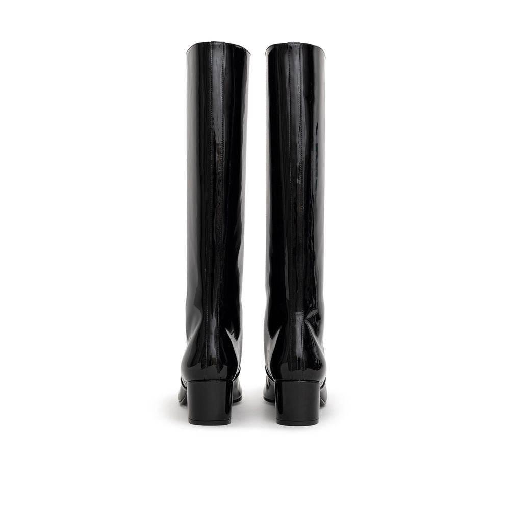Celine Black Leather Boot - Hilstor