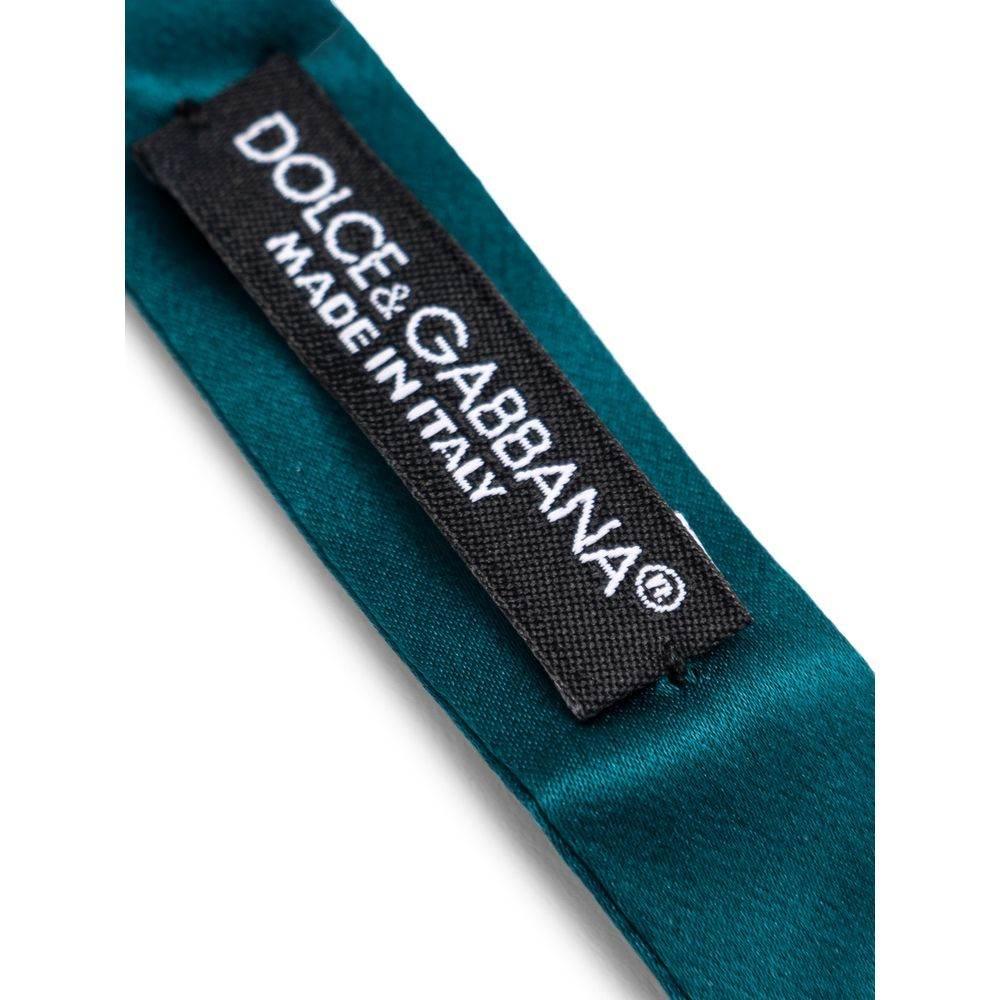 Dolce & Gabbana Green Silk Ties & Bowty - Hilstor