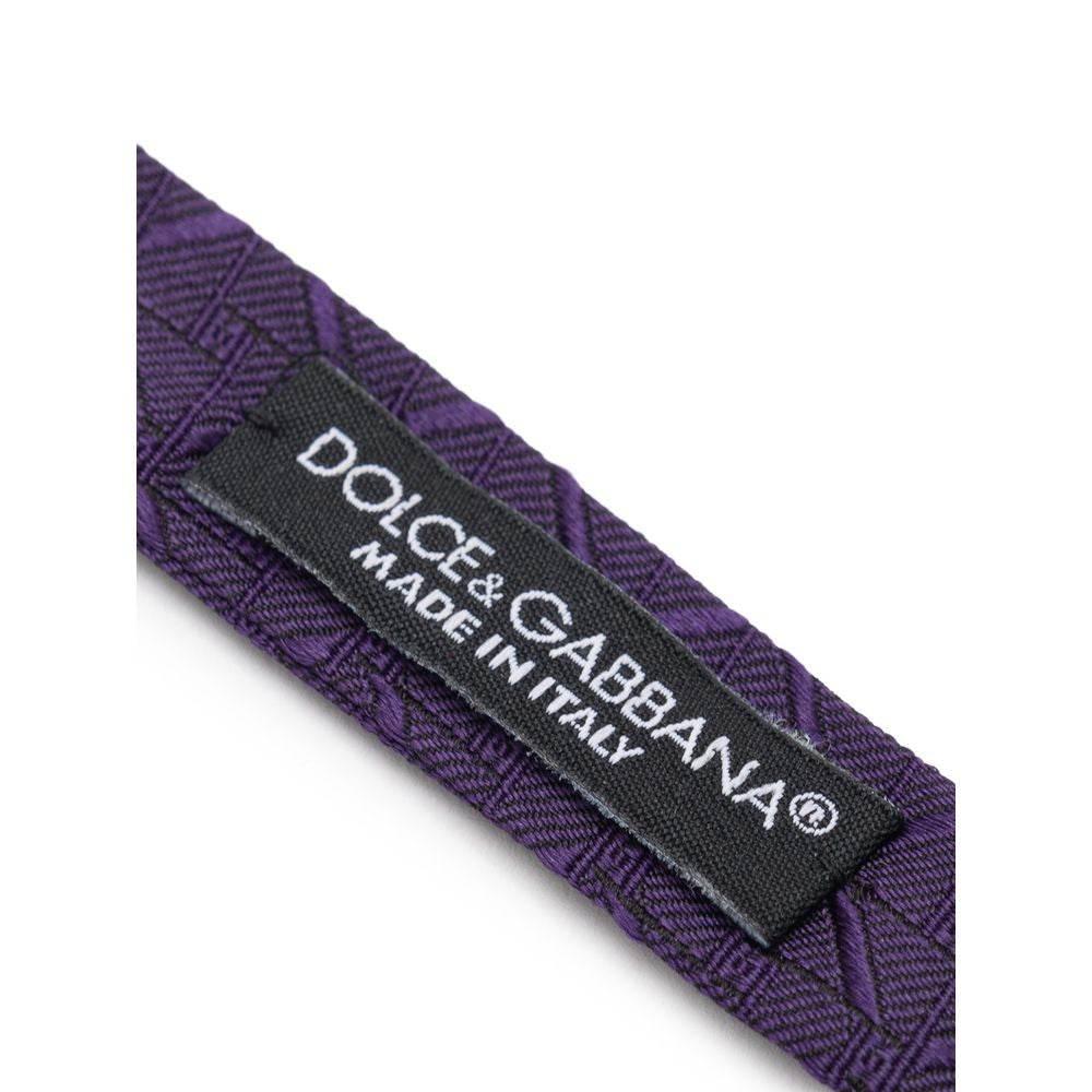 Dolce & Gabbana Purple Silk Ties & Bowty - Hilstor