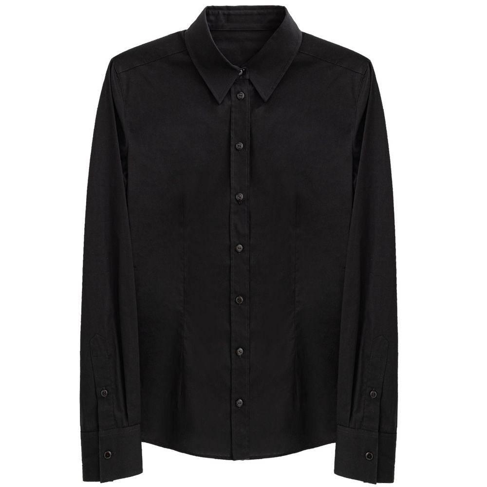 Dolce & Gabbana Black Cotton Shirt - Hilstor
