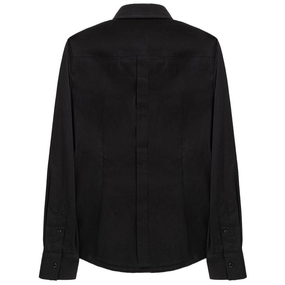 Dolce & Gabbana Black Cotton Shirt - Hilstor