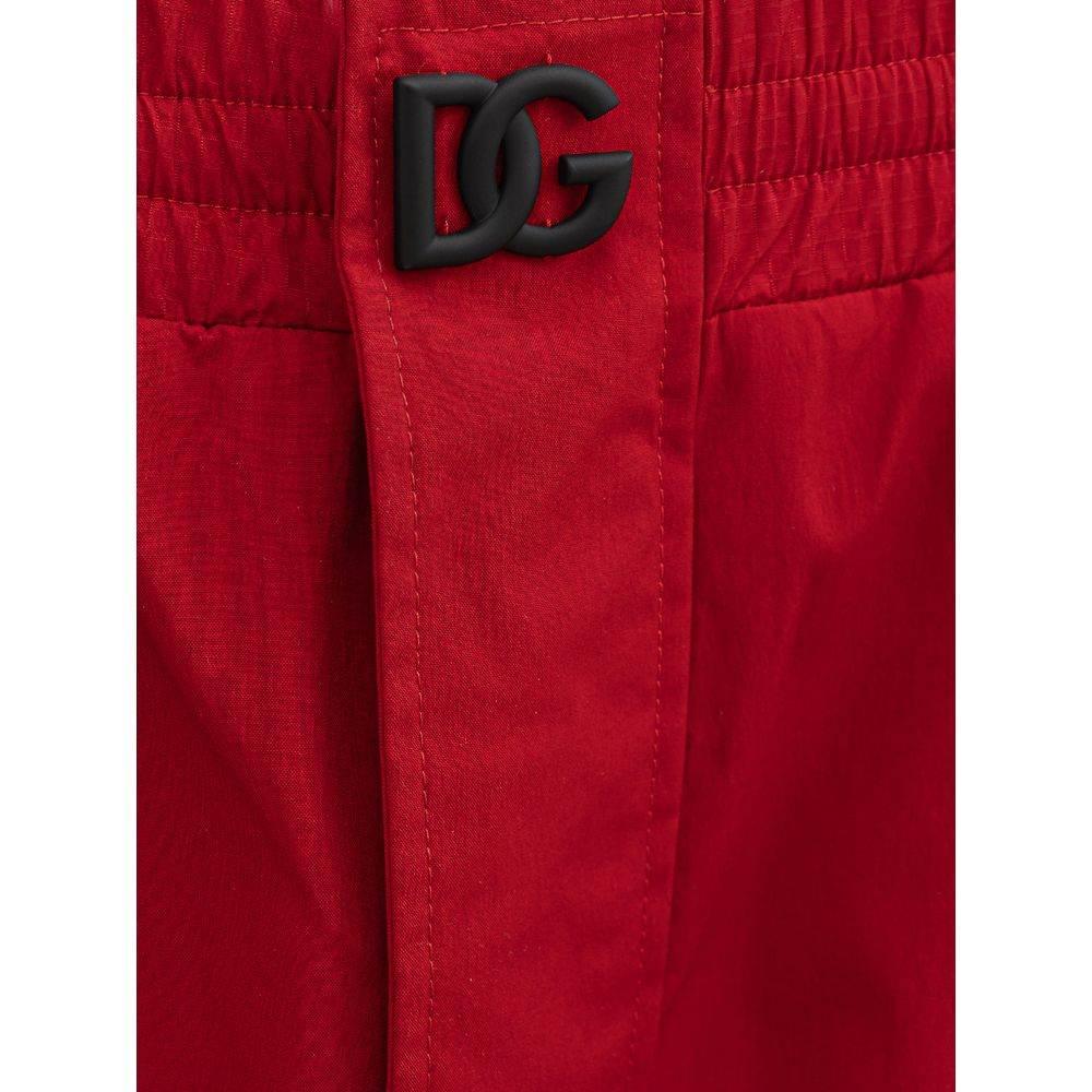 Dolce & Gabbana Red Polyamide Jeans & Pant - Hilstor