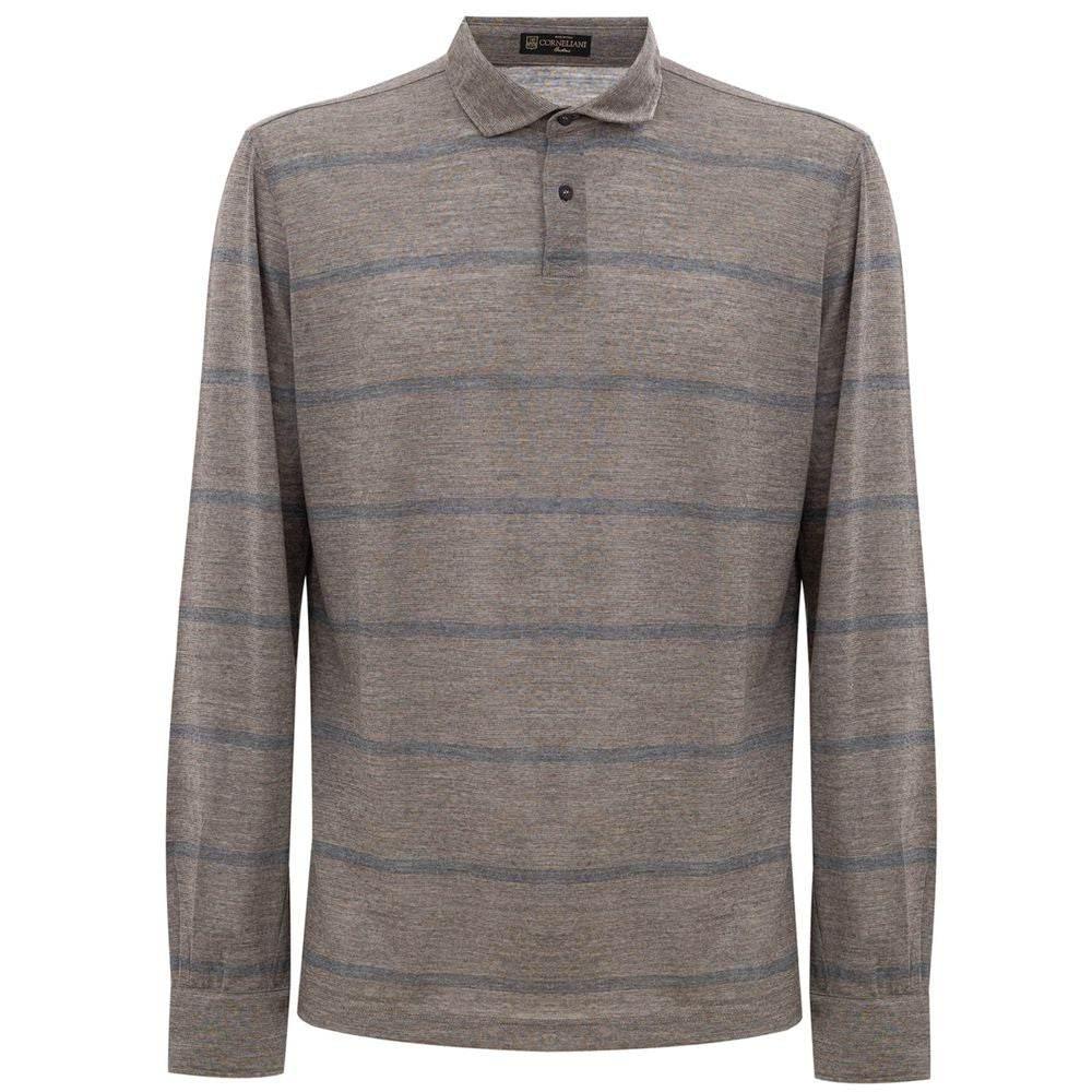 Corneliani Multicolor Wool Polo Shirt - Hilstor