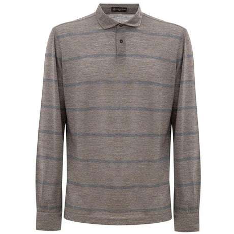 Corneliani Multicolor Wool Polo Shirt - Hilstor