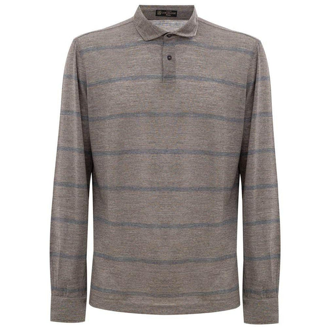 Corneliani Multicolor Wool Polo Shirt - Hilstor