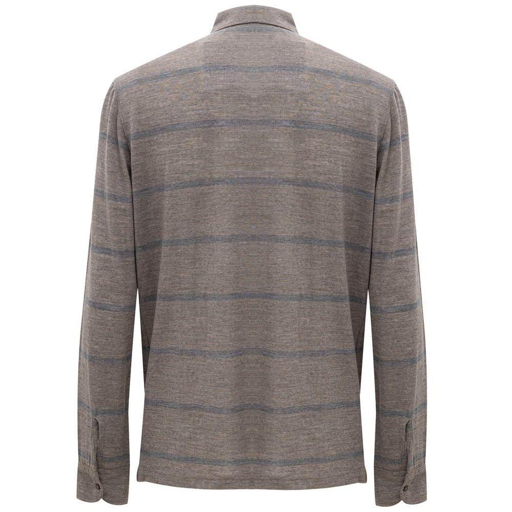 Corneliani Multicolor Wool Polo Shirt - Hilstor