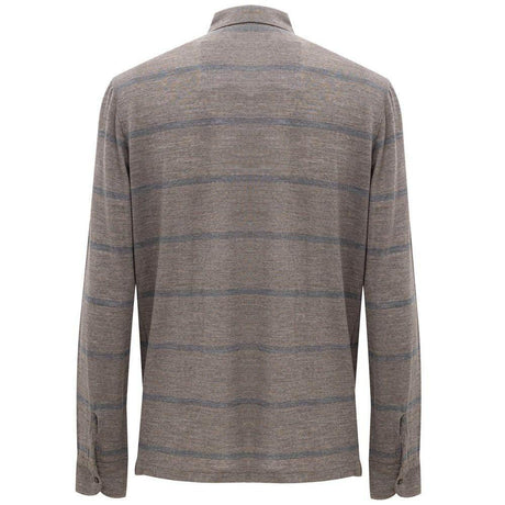 Corneliani Multicolor Wool Polo Shirt - Hilstor