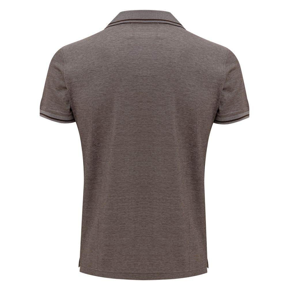 Corneliani Gray Cotton Polo Shirt - Hilstor