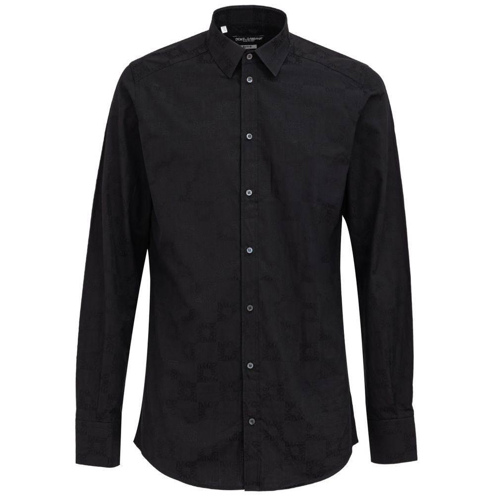 Dolce & Gabbana Black Cotton Shirt - Hilstor