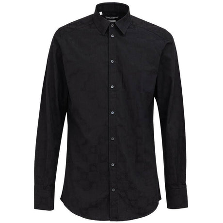 Dolce & Gabbana Black Cotton Shirt - Hilstor