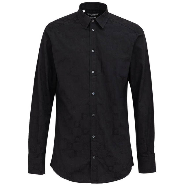 Dolce & Gabbana Black Cotton Shirt - Hilstor
