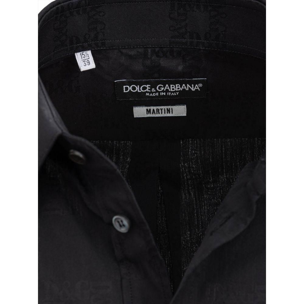 Dolce & Gabbana Black Cotton Shirt - Hilstor