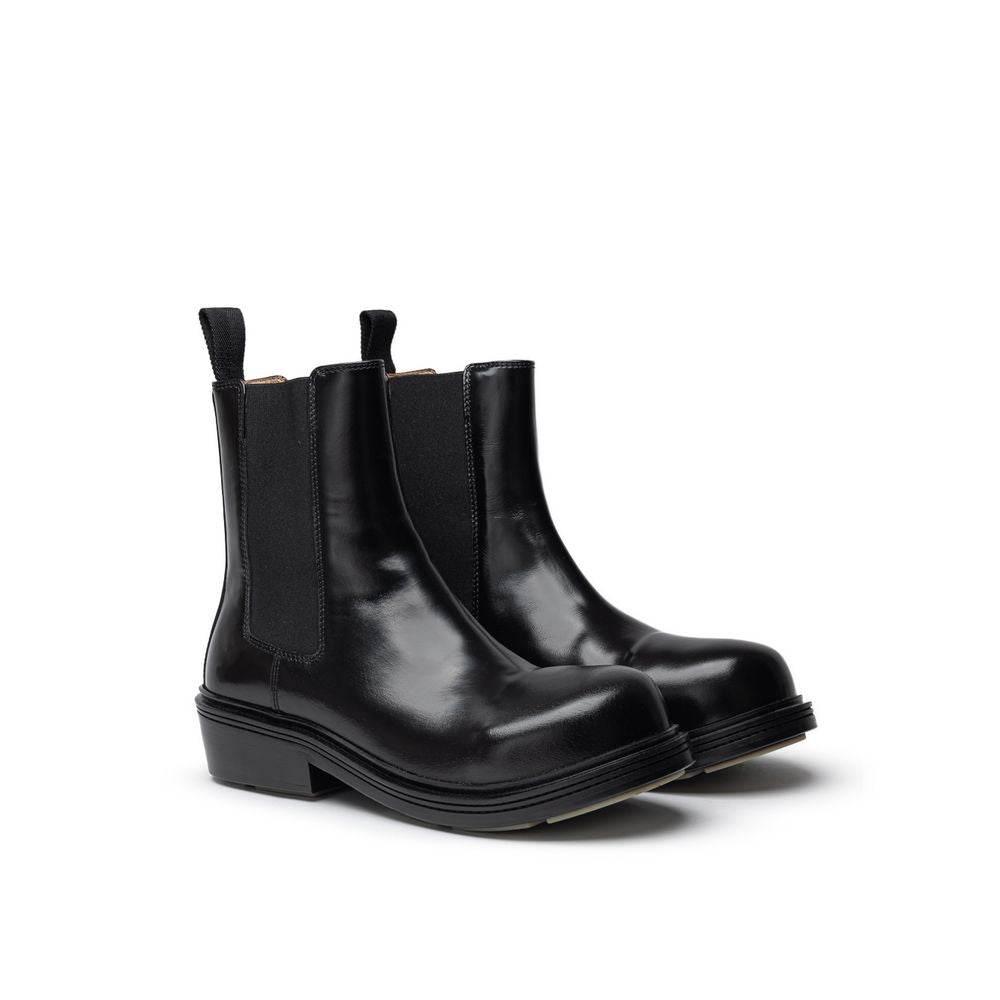 Bottega Veneta Black Leather Boot - Hilstor