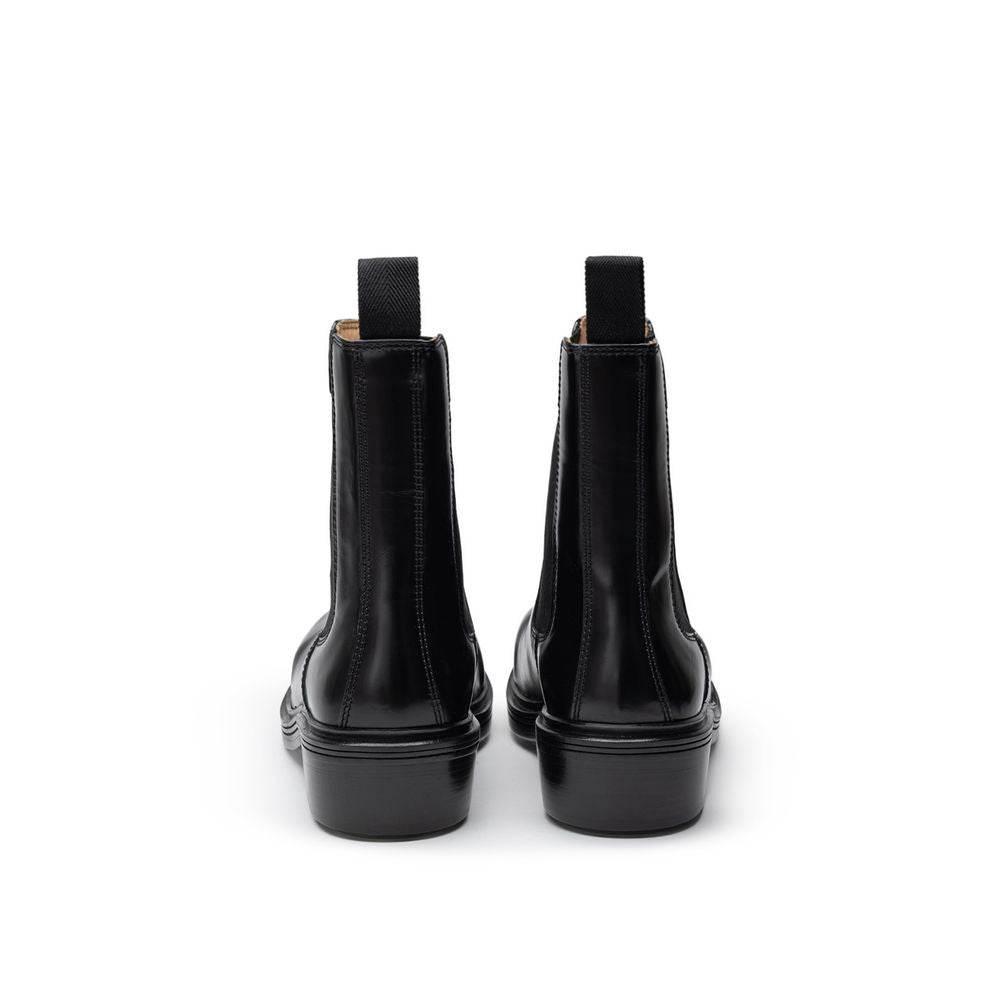 Bottega Veneta Black Leather Boot - Hilstor