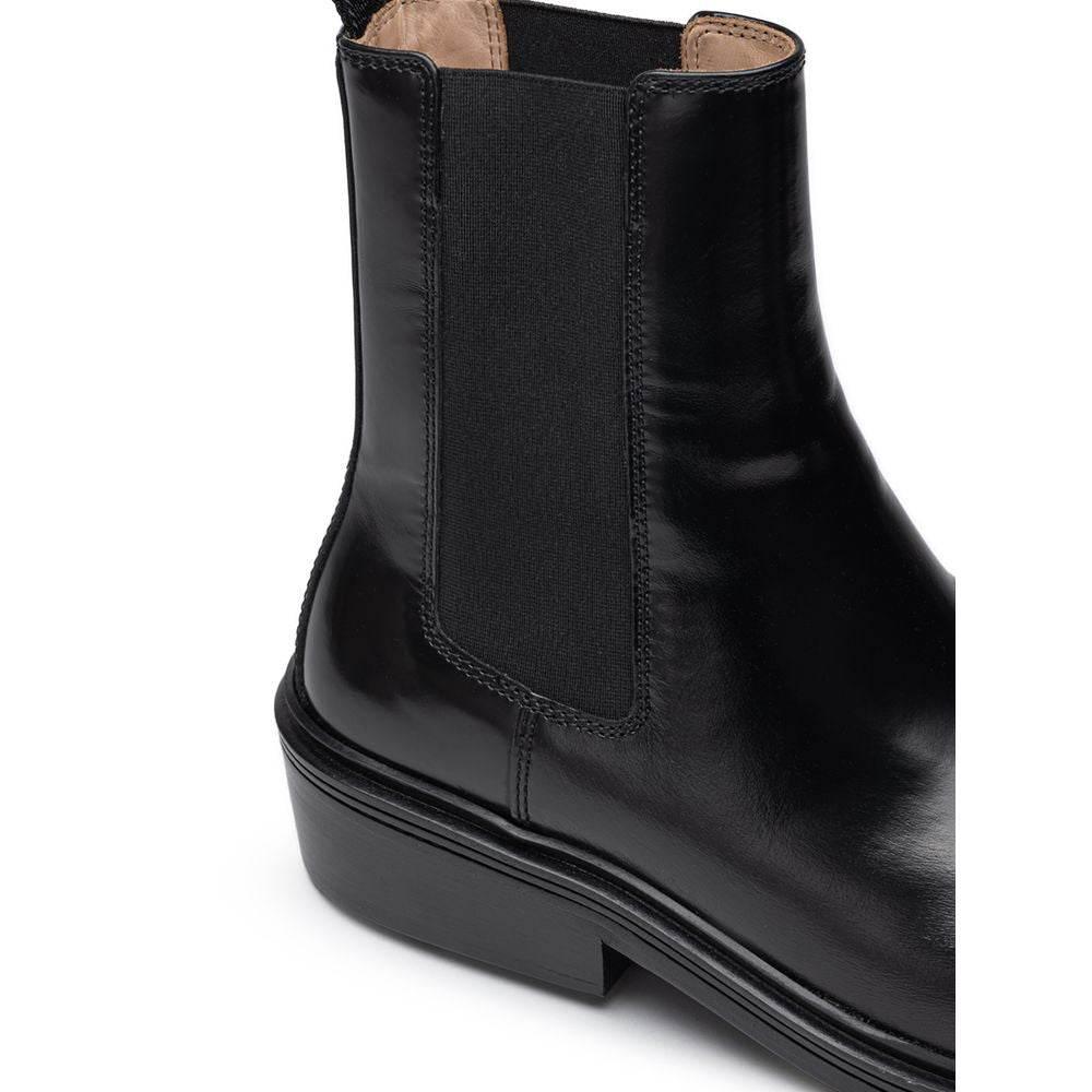 Bottega Veneta Black Leather Boot - Hilstor
