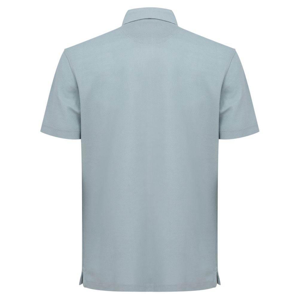Corneliani Blue Cotton Polo Shirt - Hilstor