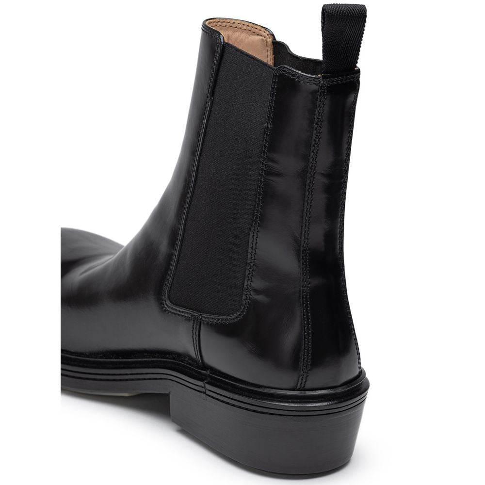Bottega Veneta Black Leather Boot - Hilstor