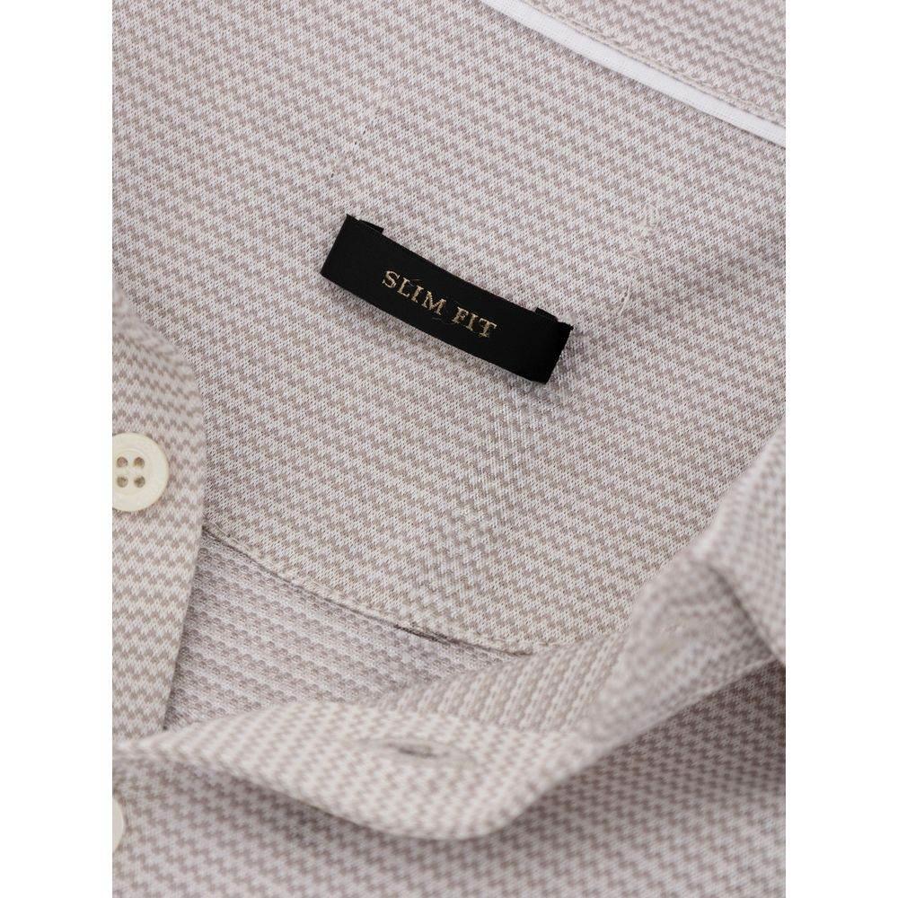 Corneliani White Cotton Polo Shirt - Hilstor