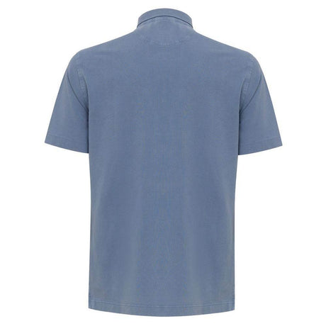 Corneliani Turquoise Cotton Polo Shirt - Hilstor