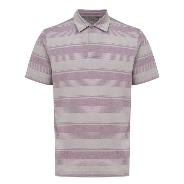 Canali Gray Cotton Polo Shirt - Hilstor