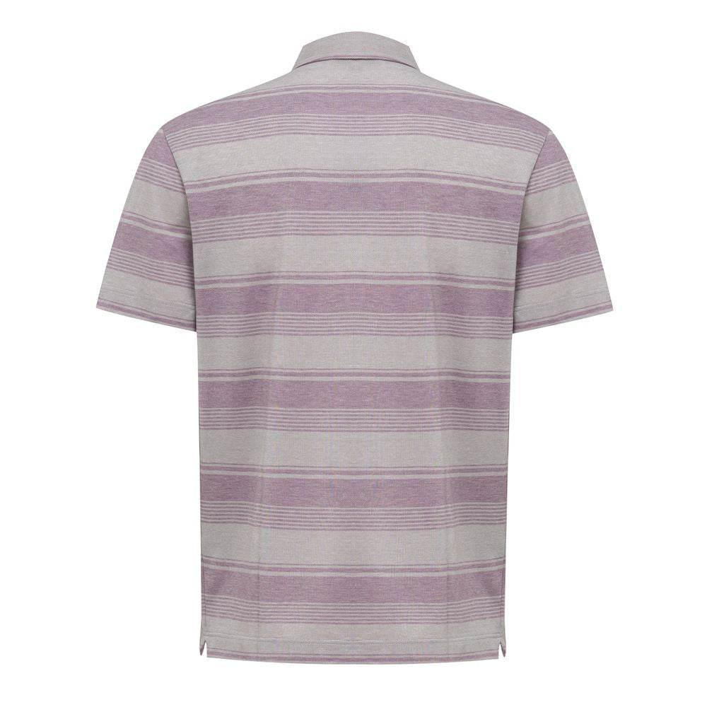 Canali Gray Cotton Polo Shirt - Hilstor