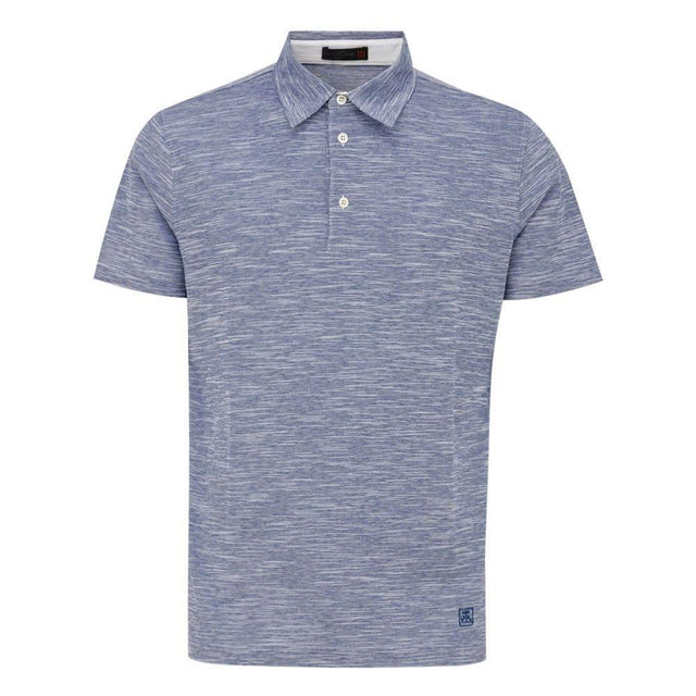 Corneliani Blue Cotton Polo Shirt - Hilstor