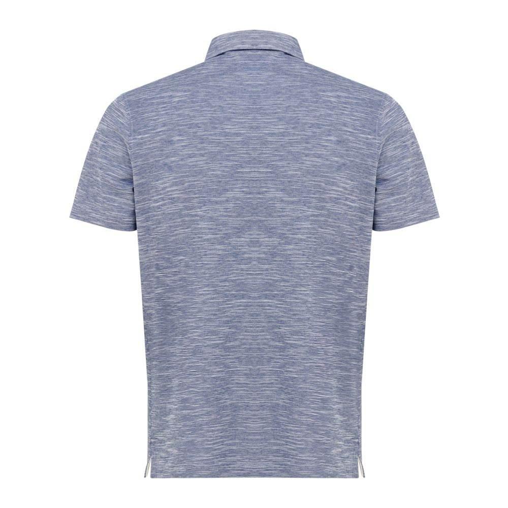 Corneliani Blue Cotton Polo Shirt - Hilstor