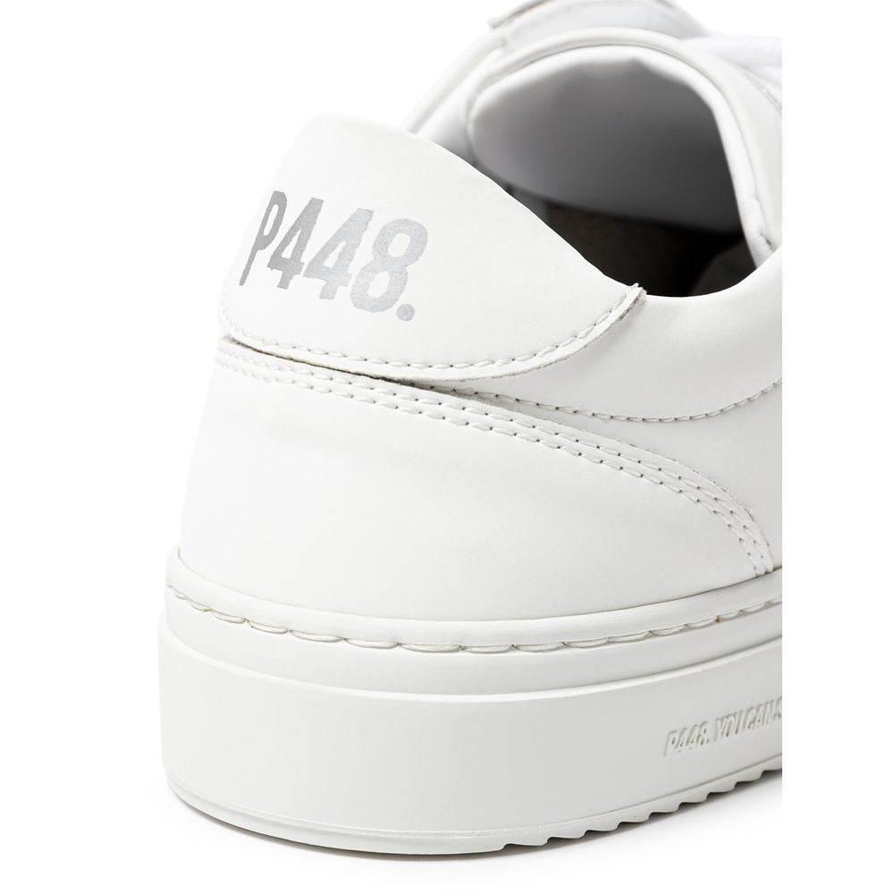P448 White Leather Sneaker - Hilstor