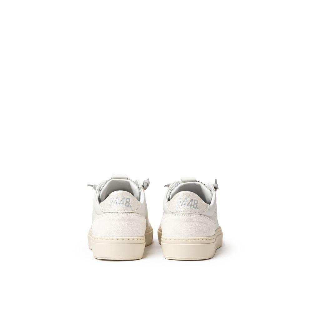 P448 White Leather Sneaker - Hilstor
