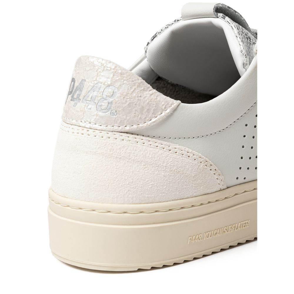 P448 White Leather Sneaker - Hilstor