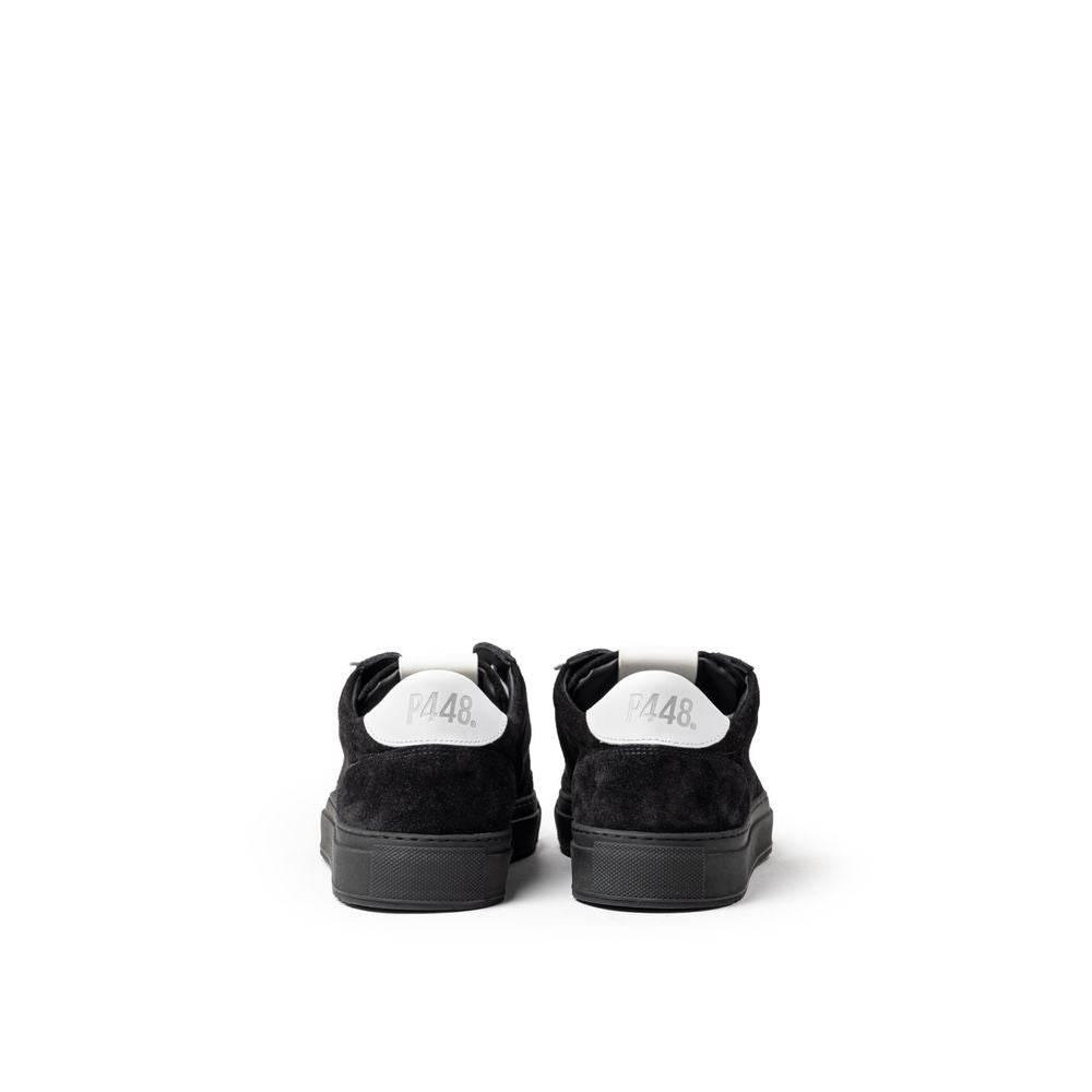 P448 Black Suede Leather Sneaker - Hilstor