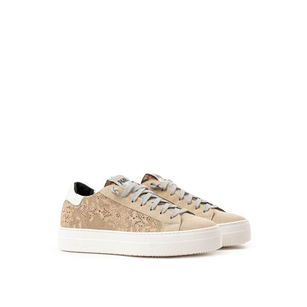 P448 Beige Leather Sneaker - Hilstor